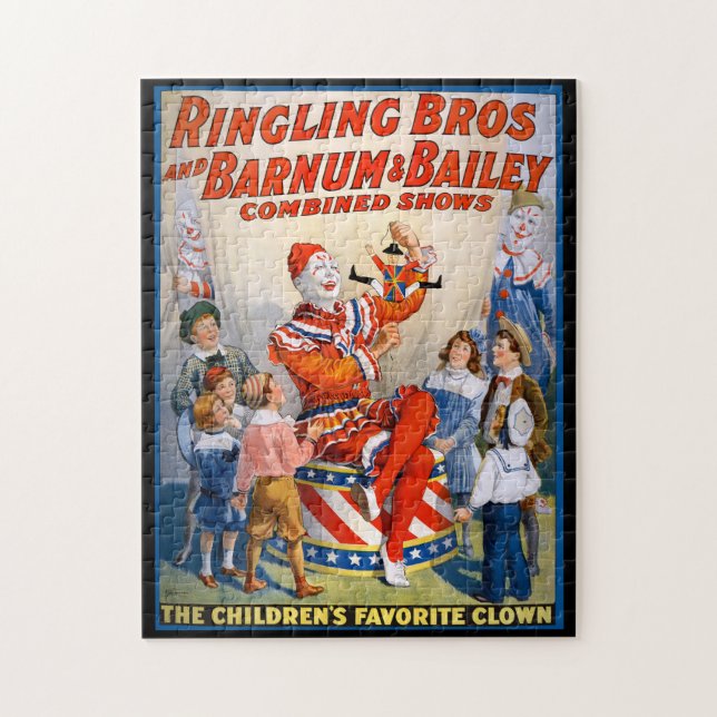 Vintag Circus Clown Show (Vertikal)