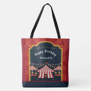 Vintag Circus Karneval Geburtstag Tasche