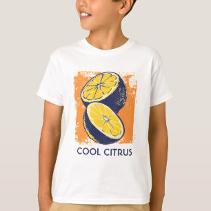 Vintag Citrus Lemon Chic Watercolor T-Shirt