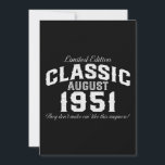 Vintag Classic Car 1951 70. Geburtstag Einladung<br><div class="desc">Vintag Classic Car 1951 70. Geburtstag</div>