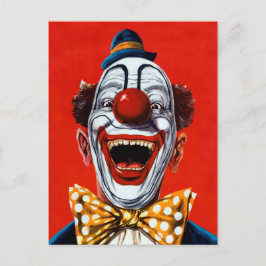 Vintag Clown Postkarte