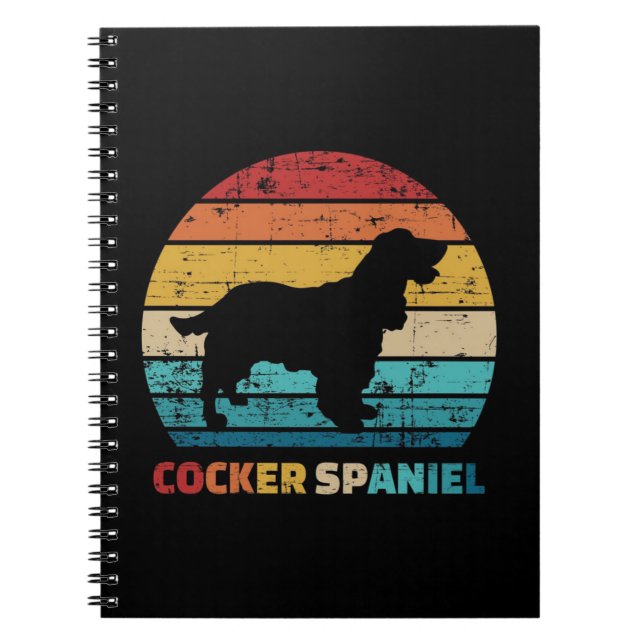 Vintag Cocker Spaniel | Geschenk Cocker Spaniel Lo Notizblock (Vorderseite)