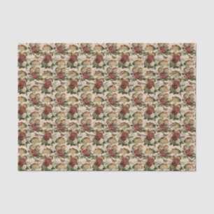 Vintag Collage Mushroom Seidenpapier