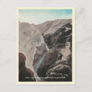Vintag Colorado Royal Gorge Postkarte