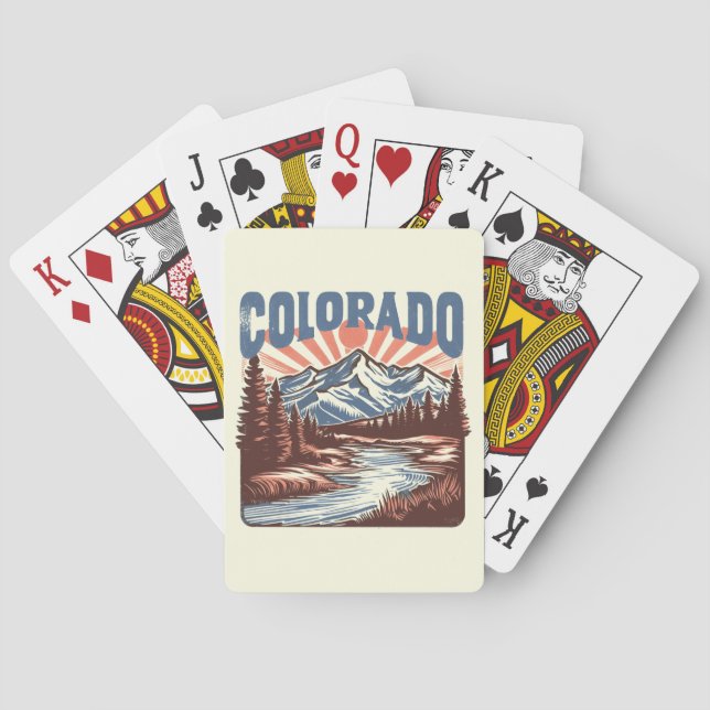 Vintag Colorado Spielkarten (Rückseite)