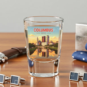 Vintag Columbus Ohio Schnapsglas