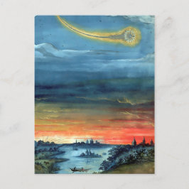 Vintag Comet Book Illustration Aczime Postkarte