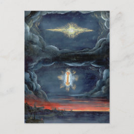 Vintag Comet Book Illustration Pertica Postkarte