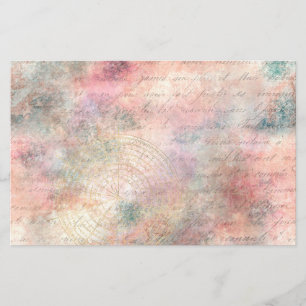 Vintag Compass Ephemera Decoupage Scrapbook