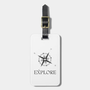 Vintag Compass Rose Gepäckanhänger