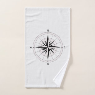 Vintag Compass-Rose Handtuch