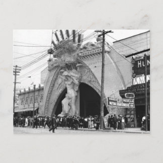 Vintag Coney Island Angel Eingang auf Postkarte
