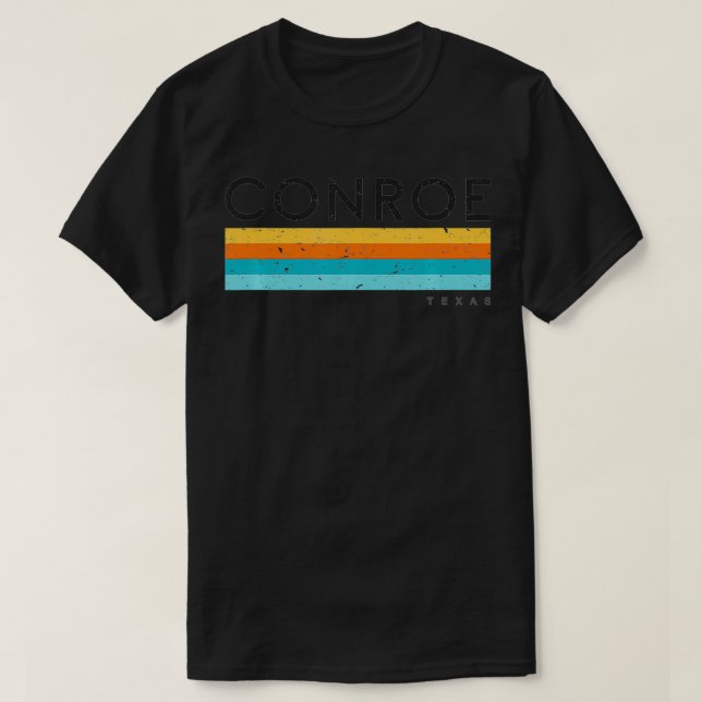 Vintag Conroe TX Tees USA Retro Design (Design vorne)