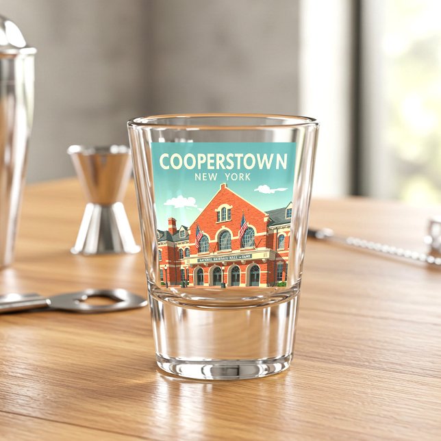 Vintag Cooperstown New York Schnapsglas (Von Creator hochgeladen)