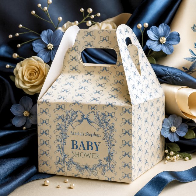 Vintag Coquette Blue Bow Geschenkschachtel (Von Creator hochgeladen)