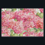 Vintag Coral Pink Hydrangea Blumenmuster Seidenpapier<br><div class="desc">Dieses Vintage Blumenpapier zeichnet sich durch romantische Korallenrosa Hydrangea-Blume in einem anmutigen Muster aus. Ideal für Hochzeitsgeschenkverpackungen oder für handwerkliche Projekte inklusive Entcoupage. Entworfen von dem weltbekannten Künstler ©Tim Coffey.</div>