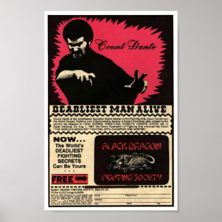 Vintag Count Dante Ad Poster