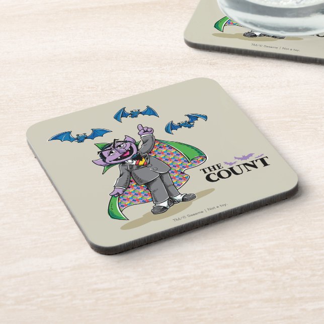 Vintag Count von Count Untersetzer (Linke Seite)