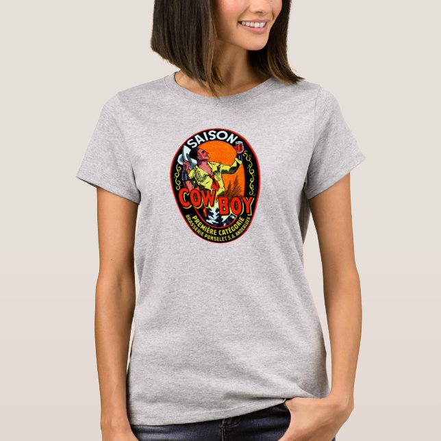 Vintag Cowboy Ale T-Shirt (Vorderseite)