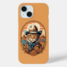 Vintag Cowboy Cat Design