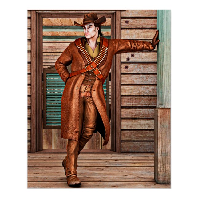Vintag Cowboy Poster (Vorderseite)