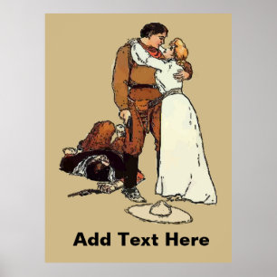 Vintag Cowboy Shoot Poster