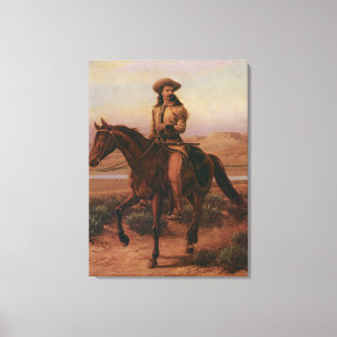 Vintag Cowboys, Buffalo Bill on Charlie von Cary Leinwanddruck