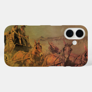 Vintag Cowboys, Der Bühne-Coach von John Borein iPhone 16 Hülle