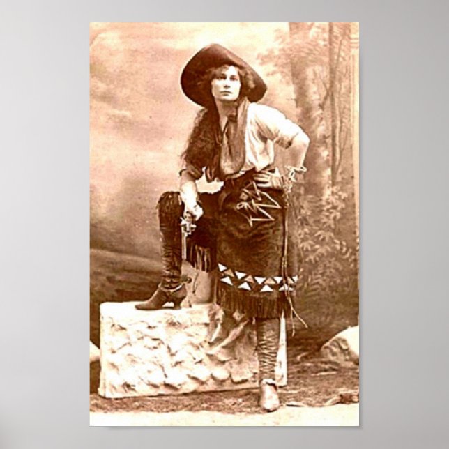 Vintag Cowgirl Poster (Vorne)