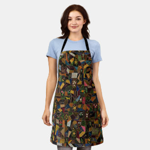 Vintag Crazy Quilt Schürze