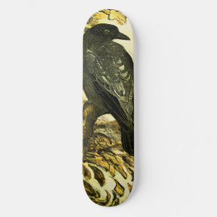 Vintag Crow auf einem Zweig Theo van Hoytema Skateboard