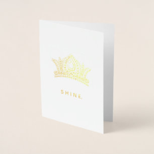 Vintag Crown Shine Folienkarte