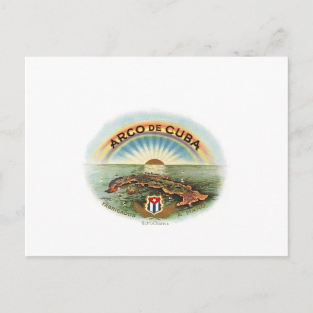 Vintag Cubano Arco de Cuba Postkarte (Vorderseite)
