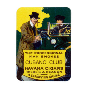 Vintag Cubano Club Cigars Magnet