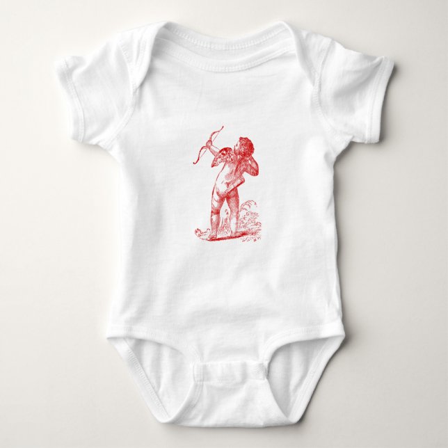 Vintag Cupid Baby Strampler (Vorderseite)
