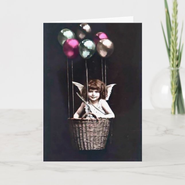 Vintag Cupid Einladung (Vorderseite)