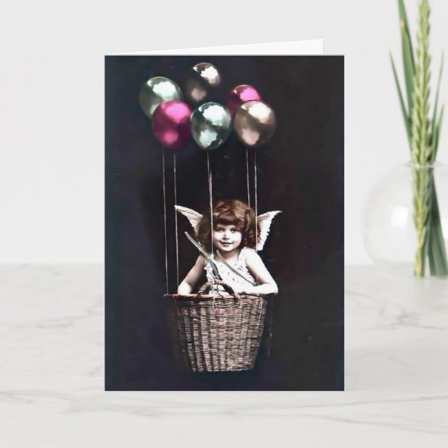 Vintag Cupid Karte (Vorderseite)