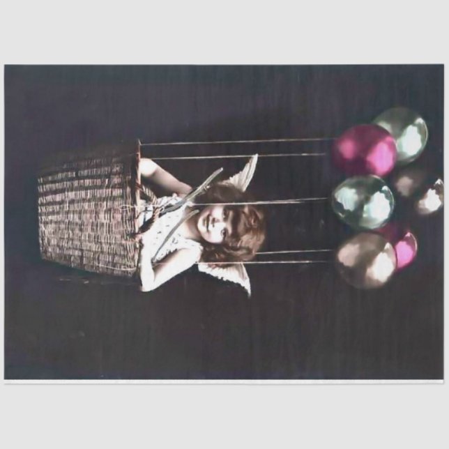 Vintag Cupid Seidenpapier (Vorderseite)