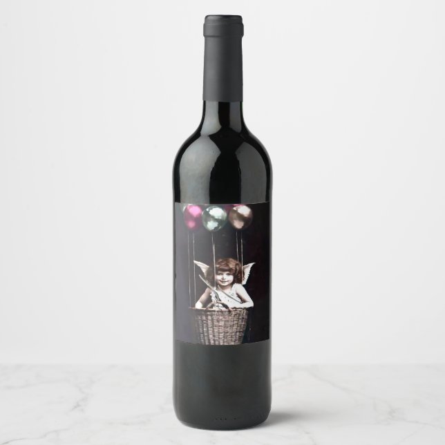 Vintag Cupid Weinetikett (Vorderseite)