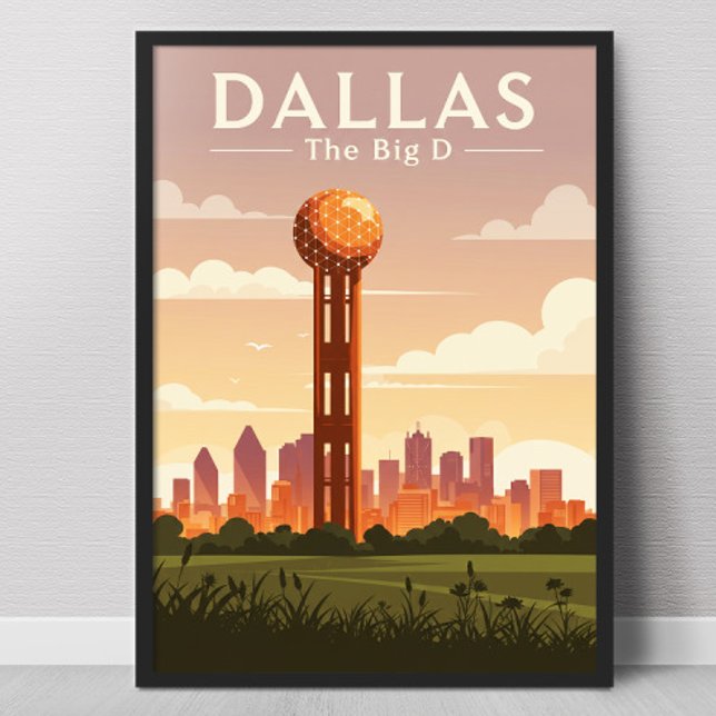 Vintag Dallas Poster (Von Creator hochgeladen)