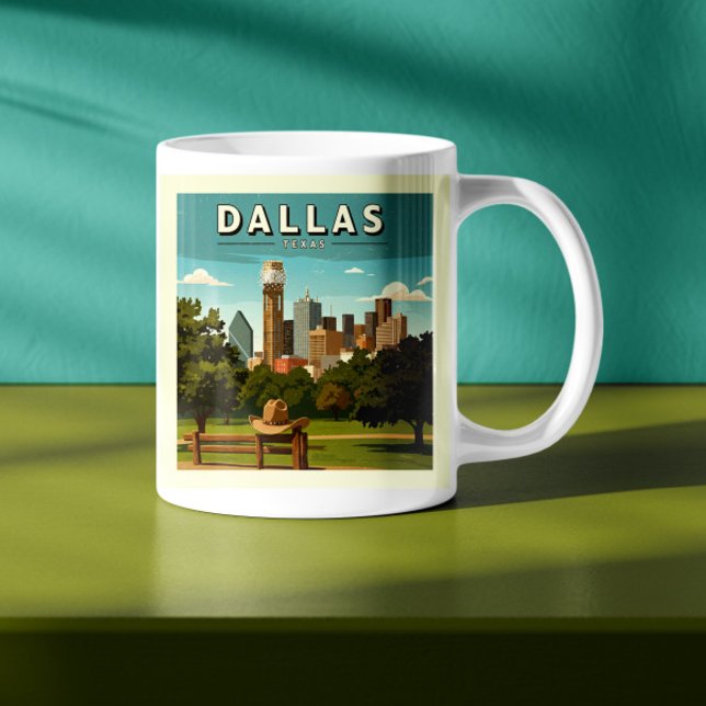 Vintag Dallas Texas Kaffeetasse (Von Creator hochgeladen)