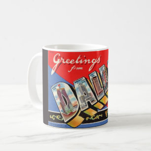 Vintag Dallas Texas Tasse