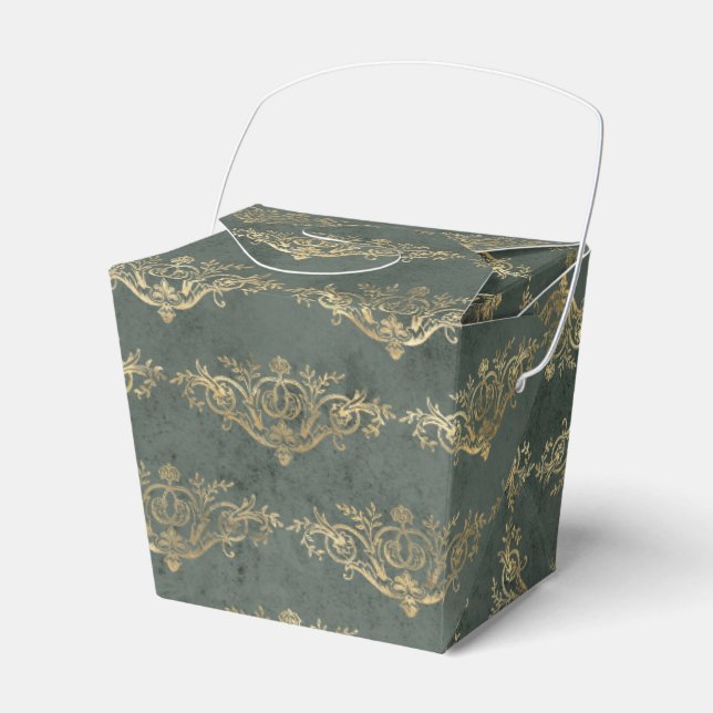 Vintag Damask Geschenkschachtel (Vorderseite)