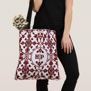 Vintag Damask Monogramm Tasche