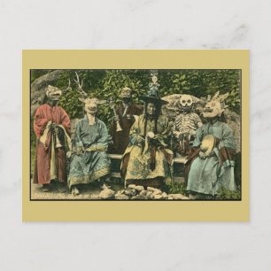 Vintag Darjeeling, Gruppe von Lamas Postkarte