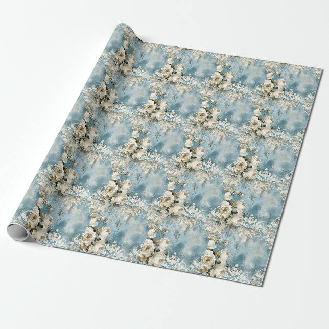 Vintag Dark Gothic Geschenkpapier (Ungerollt)