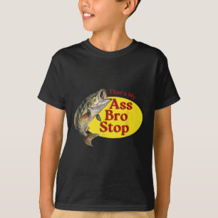 Vintag, dass mein Bro anhält zu fischen T-Shirt