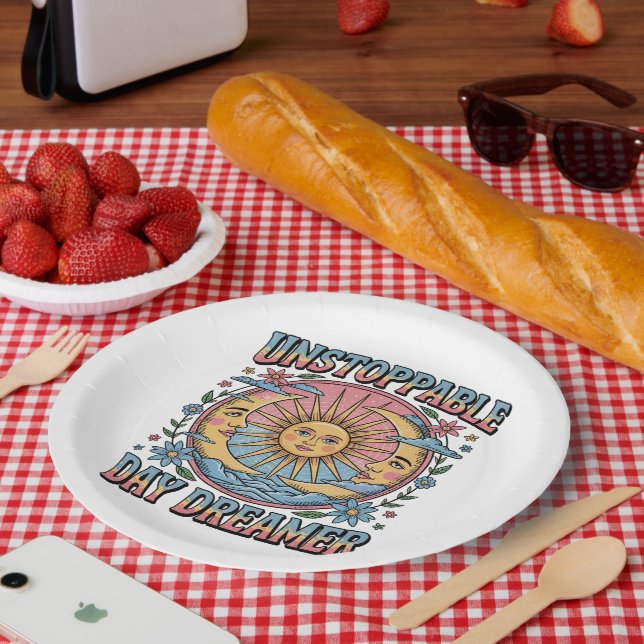 Vintag Day Dreamer Pappteller (Picknick)