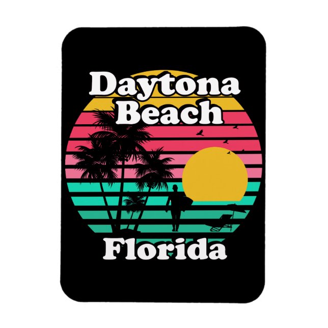Vintag Daytona Beach Florida Magnet (Vertikal)