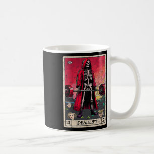 Vintag Deadlift Skeleton Halloween Gym Jokes Weig Kaffeetasse
